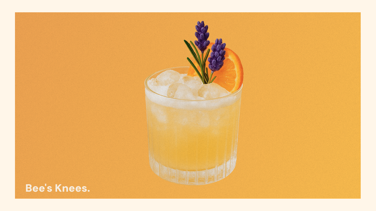 A spiced cocktail in a short glass